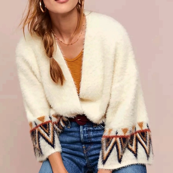 Htf Anthropologie Maya Cropped Kimono 